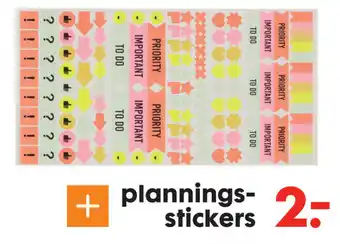 HEMA Plannings- stickers aanbieding