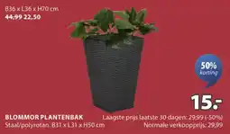 Jysk Blommor plantenbak aanbieding