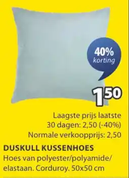 Jysk Duskull kussenhoes aanbieding
