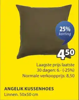 Jysk Angelik kussenhoes aanbieding