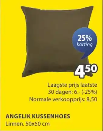 Jysk Angelik kussenhoes aanbieding