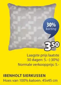 Jysk Ibenholt sierkussen aanbieding