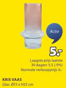 Jysk Kris vaas aanbieding