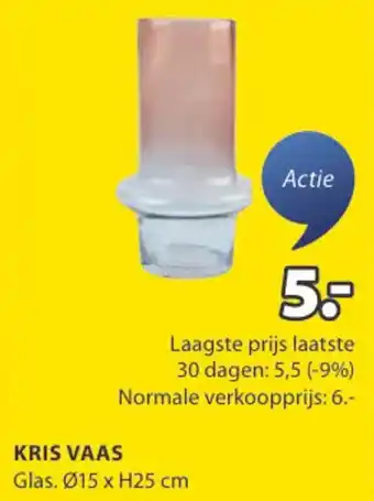 Jysk Kris vaas aanbieding