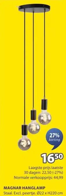 Jysk Magnar hanglamp aanbieding