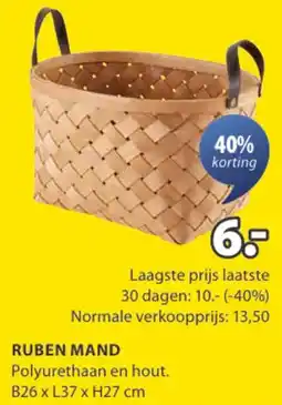 Jysk Ruben mand aanbieding