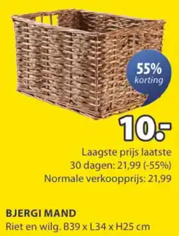 Jysk Bjergi mand aanbieding