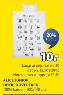 Jysk Alice junior dekbedovertrek aanbieding