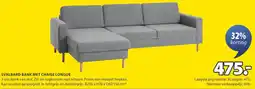 Jysk Svalbard bank met chaise longue aanbieding