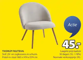 Jysk Thorup fauteuil aanbieding
