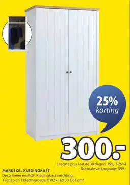 Jysk Markskel kledingkast aanbieding