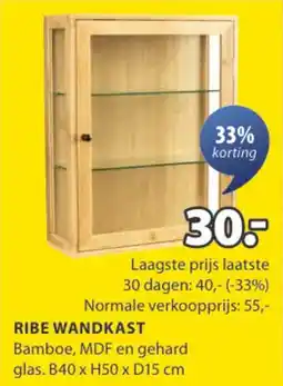 Jysk Ribe wandkast aanbieding