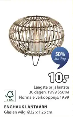 Jysk FSC Enghauk lantaarn aanbieding