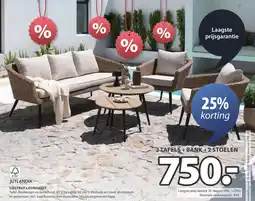 Jysk FSC Jutlandia udstrup loungeset aanbieding