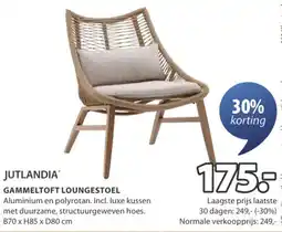 Jysk Jutlandia gammeltoft loungestoel aanbieding