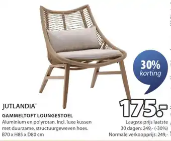 Jysk Jutlandia gammeltoft loungestoel aanbieding