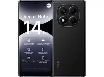 MediaMarkt Xiaomi Redmi Note 14 Pro - 4g 256gb Midnight Zwart 256 Gb aanbieding