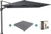 Bol.com Platinum Challenger T2 3x3 m - Antraciet met voet en hoes aanbieding