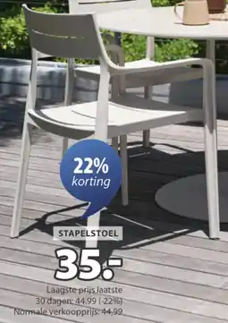Jysk Ingstrup stapelstoel aanbieding