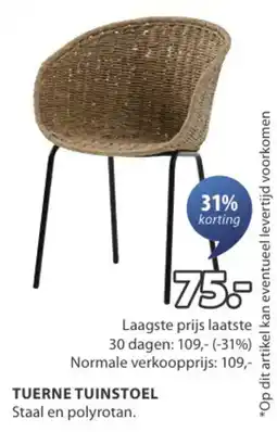Jysk Tuerne tuinstoel aanbieding