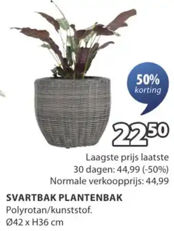 Jysk Svartbak plantenbak aanbieding