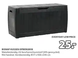 Jysk Bisnap kussen opbergbox aanbieding