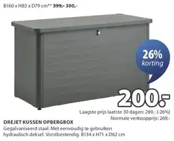 Jysk Drejet kussen opbergbox aanbieding