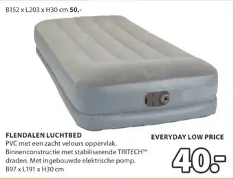 Jysk Flendalen luchtbed aanbieding