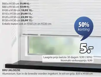 Jysk Bru jaloezie aanbieding