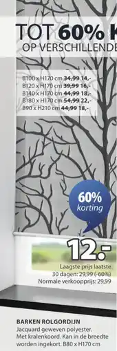 Jysk Barken rolgordijn aanbieding