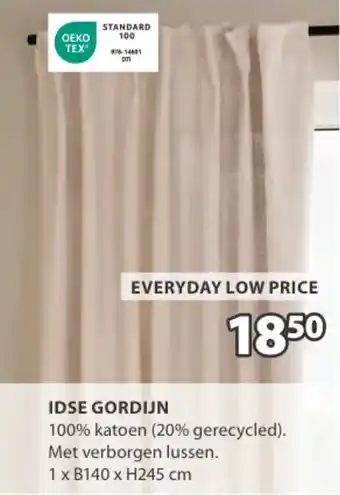 Jysk Idse gordijn aanbieding