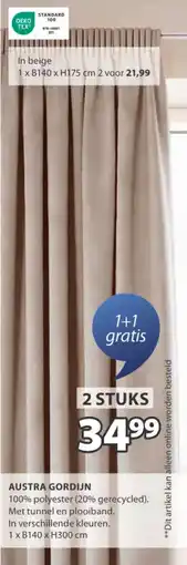 Jysk Austra gordijn aanbieding
