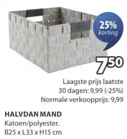Jysk Halvdan mand aanbieding