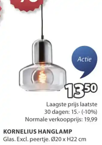 Jysk Kornelius hanglamp aanbieding