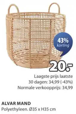 Jysk Alvar mand aanbieding