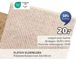 Jysk Flatsiv vloerkleed aanbieding