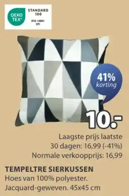 Jysk Tempeltre sierkussen aanbieding