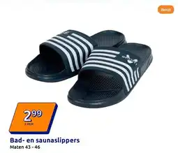 Action Bad en saunaslippers aanbieding