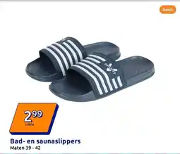 Action Bad en saunaslippers aanbieding
