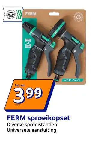 Action FERM sproeikopset aanbieding