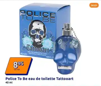 Action Police To Be eau de toilette Tattooart aanbieding
