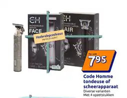 Action Code Homme tondeuse of scheerapparaat aanbieding