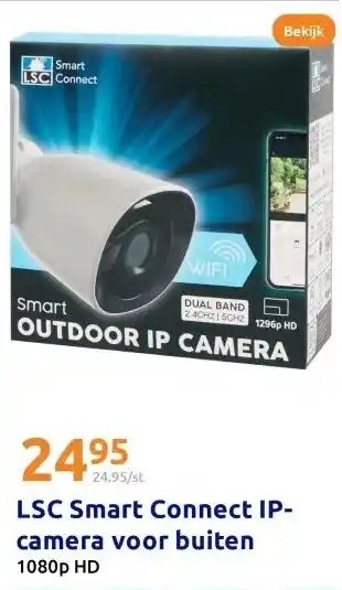 Action LSC Smart Connect IP-camera voor buiten aanbieding