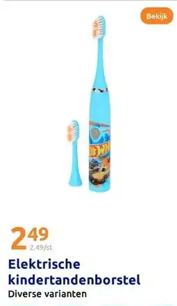 Action Elektrische kindertandenborstel aanbieding