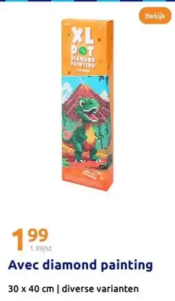 Action Avec diamond painting aanbieding