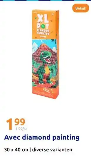 Action Avec diamond painting aanbieding