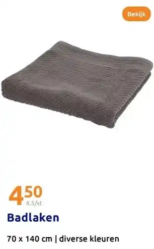 Action Badlaken aanbieding