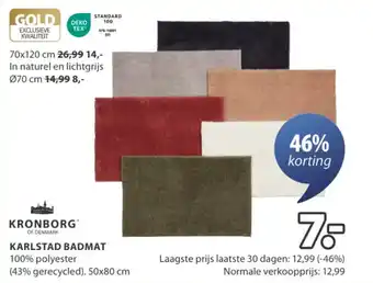 Jysk Kronborg karlstad badmat aanbieding