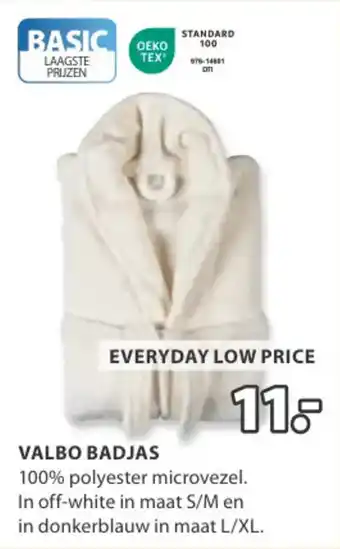 Jysk Valbo badjas aanbieding