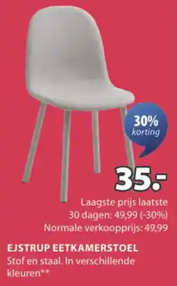 Jysk Ejstrup eetkamerstoel aanbieding